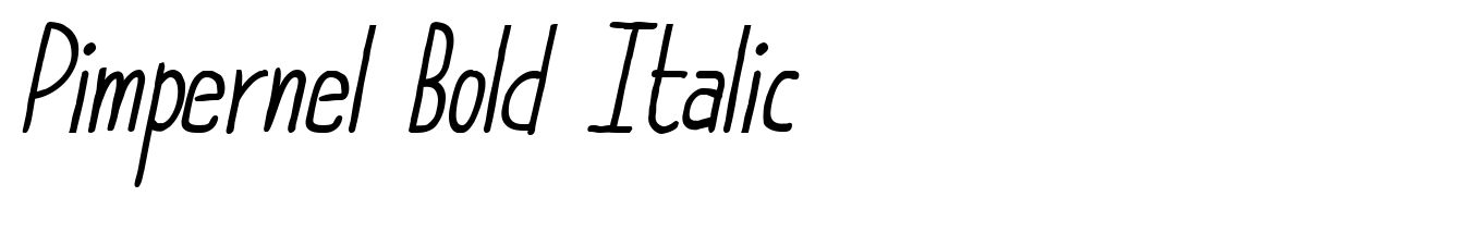 Pimpernel Bold Italic